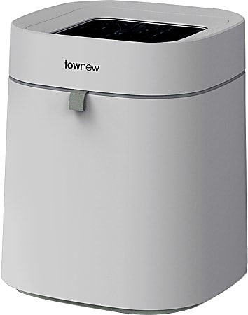 Townew T Air X Smart Trash Can, 4.4 Gallons, 13-1/2"H x 10-5/16"W x 11-3/16"D, Gray