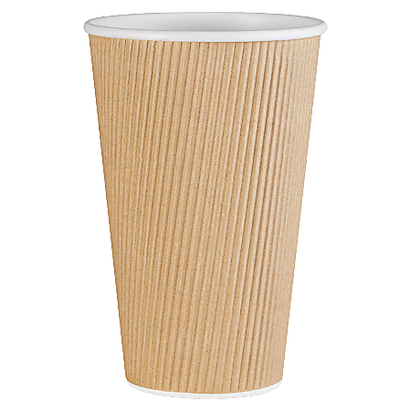 Genuine Joe 8 oz Rippled Hot Cups - 25.0 / Pack - 5 / Bundle - Brown - Hot Drink, Beverage Genuine Joe 8 oz Rippled Hot Cups - 25.0 / Pack - 5 / Bundle - Brown - Hot Drink, Beverage