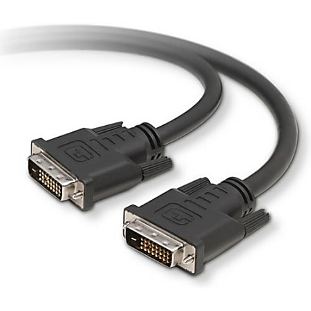 Belkin - DVI cable - single link - DVI-D (M) to DVI-D (M) - 1.2 ft - thumbscrews