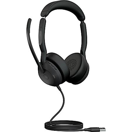 Jabra Evolve2 50 Headset - Stereo - USB Type A - Wired/Wireless - Bluetooth - 98.4 ft - 20 Hz - 20 kHz - 25089999999