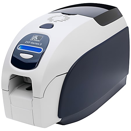 Zebra ZXP Series 3 Dye Sublimation/Thermal Transfer Printer - Color - Desktop - Card Print - Auto Feed - 4.8 Second Mono - 20 Second Color - 300 dpi