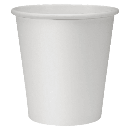 Genuine Joe Polyurethane-Lined Disposable Hot Cups, Single, 10 Oz, White, Pack Of 1000