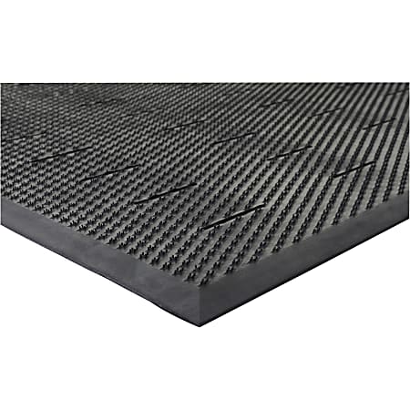 Genuine Joe Free Flow Comfort Anti-Fatigue Mat, 36" x 48", Black