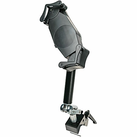 CTA Digital Heavy-Duty Pole Clamp for 7-14 Inch Tablets, including iPad 10.2-inch (7th/ 8th/ 9th Generation), PADHPC