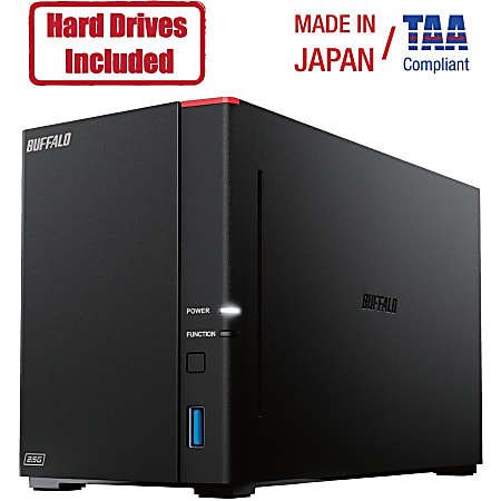 バッファローリンクステーションLS720Ｄ ハードディスク2ベイ4TB Buffalo LinkStation 720D 4TB Hard Drives Included 2x 2TB 2 Bay
