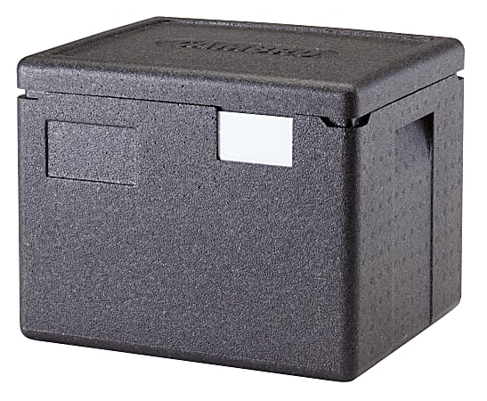 Cambro Cam GoBox Half-Size Top Loading Food Transporter, 12-7/16"H x 13"W x 15-7/16"D, Black