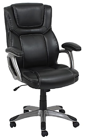 Global Office Furniture Loop-Arm Polyurethane High-Back Chair