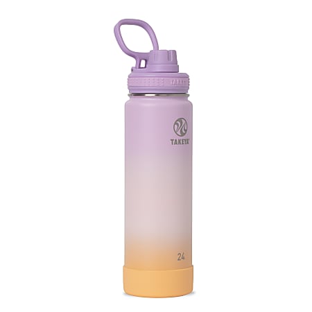 Takeya Actives Spout Reusable Water Bottle, 24 Oz, Golden Hour Ombre