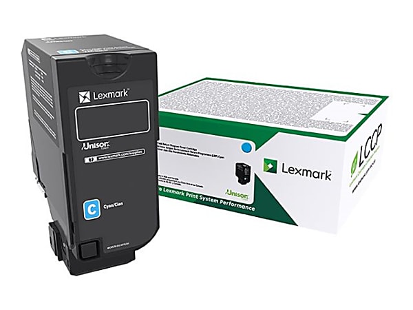 Lexmark - Cyan - original - toner cartridge LCCP, LRP - for Lexmark CS730de, CX735adse