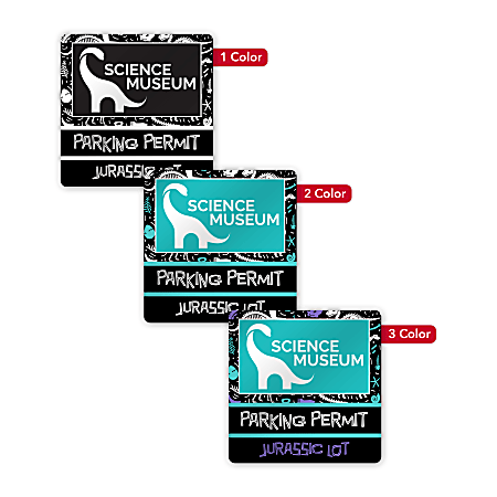 Custom Printed 1, 2 or 3 Color Window Cling Decal, 2" x 2" Square, Box of 250