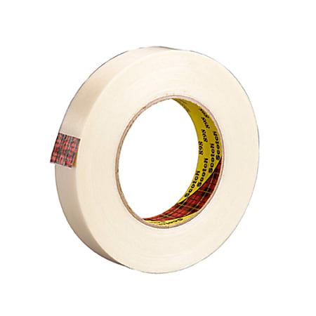 3M® 898 Strapping Tape, 1/4" x 60 Yd., Clear, Case Of 12