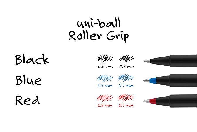 uni ball Deluxe Rollerball Pens Fine Point 0.7 mm Gold Barrel Black Ink  Pack Of 12 - Office Depot