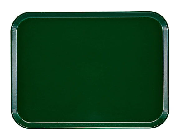 Cambro Camtray Rectangular Serving Trays, 15" x 20-1/4", Sherwood Green, Pack Of 12 Trays