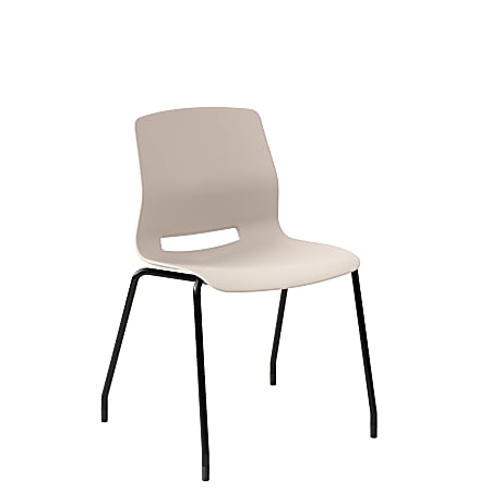 KFI Studios Imme Stack Chair, Moonbeam/Black