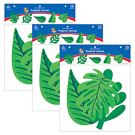 Carson Dellosa Education Cut-Outs, One World Tropical Leaves,
