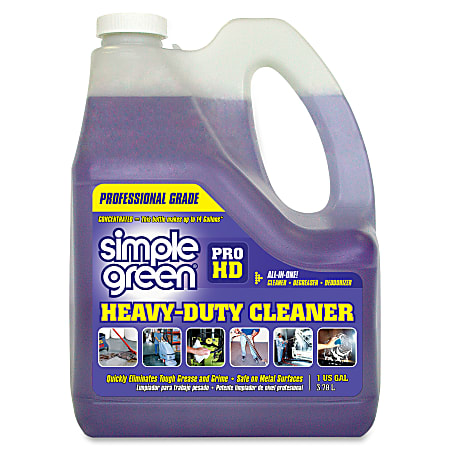 Simple Green Pro HD All-In-One Heavy-Duty Cleaner - For Wood, Vinyl, Concrete, Metal Surface - Concentrate - 128 fl oz (4 quart) - 1 Each - Chlorine-free, Phosphate-free, Non-corrosive - Clear
