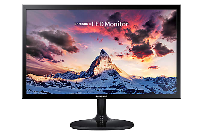 Samsung S19F350HNN 19" WXGA LED LCD Monitor - 16:9 - High Glossy Black - 1366 x 768 - 16.7 Million Colors - 250 Nit - 14 ms - VGA