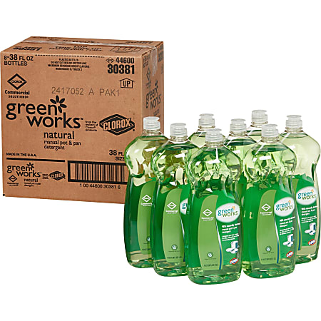 Green Works® Natural Dishwashing Liquid, 38 Oz Bottle
