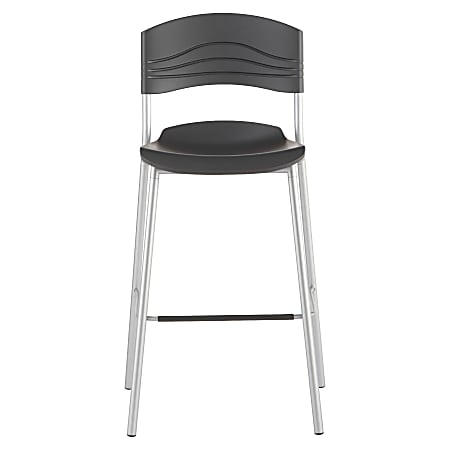 Iceberg CaféWorks Bistro Stool, Graphite/Silver