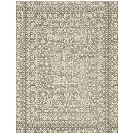 GelPro Nevermove Bella Area Rug, 96" x 120", Khaki