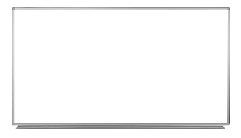 Luxor Magnetic Dry-Erase Whiteboard, 72" x 40", Aluminum Frame With Silver Finish