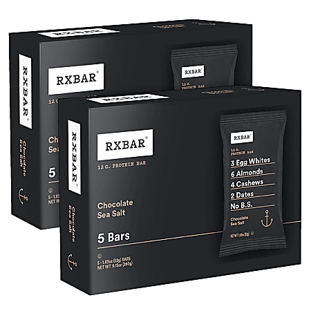 RXBAR Adult Bars, Chocolate Sea Salt, 1.83 Oz,
