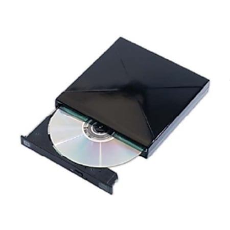 I/OMagic IDVD8PB 8x DVD±RW Slim Drive - Double-layer - DVD±R/±RW - 8x 8x 8x (DVD) - 24x 10x 24x (CD) - USB - External - Piano Black