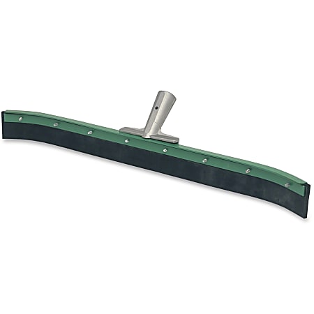 Unger AquaDozer Curved 24" Floor Squeegee - 23.62" EPDM Rubber Blade - Sturdy, Heavy Duty, Durable - Green, Black