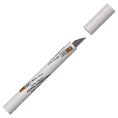 Pentel® Premium Super Hi-Polymer® Lead, 0.5 mm, HB, Medium, Tube Of 12