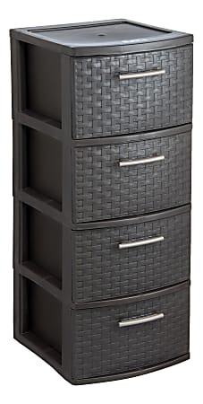 MQ Eclypse 7-Drawer Plastic Storage Unit - Espresso