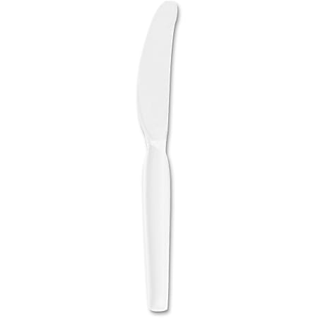 Dixie® Heavyweight Utensils, Knives, White, Box Of 100 Knives