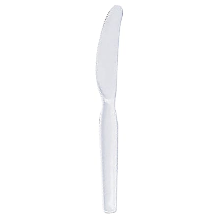 Premium Heavyweight Disposable Clear Plastic Knives