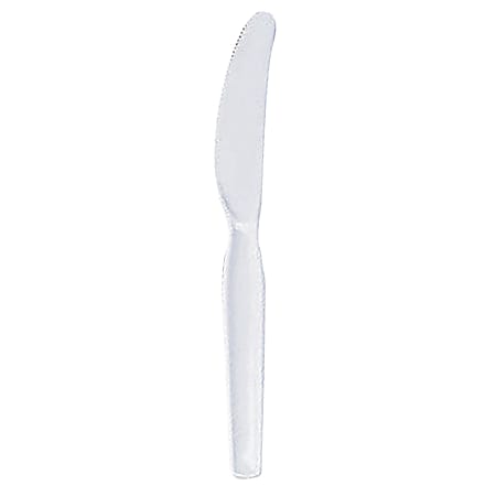 Dixie® Heavyweight Utensils, Knives, White, Box Of 100 Knives