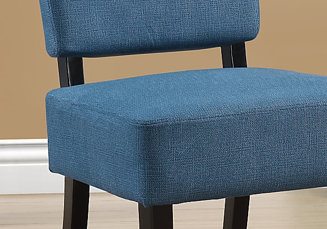 Blue armless hotsell accent chair