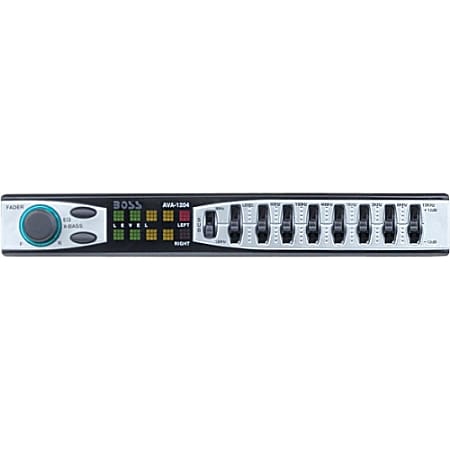 Boss Audio AVA1204 7 Band Pre-Amp Equalizer with Remote Subwoofer Level Control