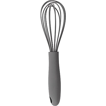 Gourmet By Starfrit® Silicone Whisk, 9”, Gray
