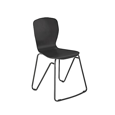 Vari Wood Chair, 15" Seat Width, Dark Gray Seat/Dark Gray Frame, Quantity: 1