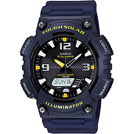 Casio AQ S810W 2A2V Wrist Watch Sports Anadigi Solar Office Depot