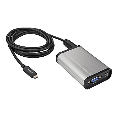 StarTech.com VGA to USB C Video Capture Device - USB Capture Card - Windows and Mac - DirectShow Compatible - 1080p 60fps - USBC2VGCAPRO - External USB capture card includes intuitive software for Windows and macOS