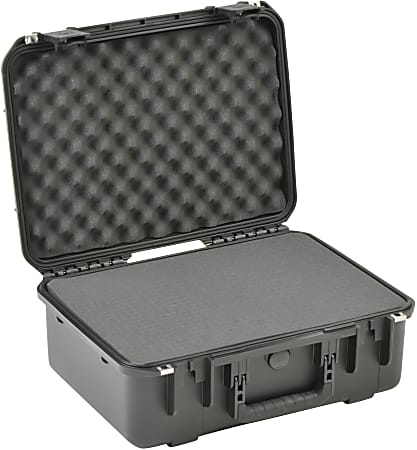 SKB Cases iSeries Injection-Molded Mil-Standard Waterproof Case With Padded Dividers, 18-1/2"H x 13"W x 7"D, Black