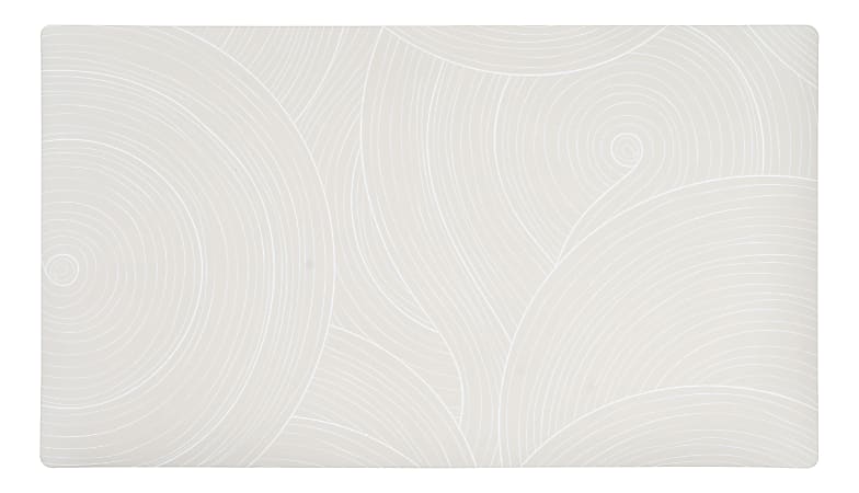 Realspace&trade; Modern Desk Pad, 14-3/4" x 26", 30% Recycled, Tan Geometric