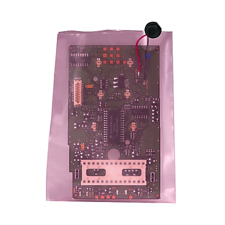 thumbnail image 2 of Pink Open Ended Flat Top Anti-Static Bags - 2mil, Polyethylene, Electronic Component Storage By Meister 2 of 3