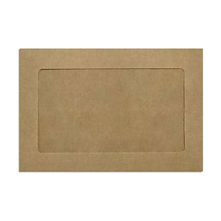LUX #6 1/2 Full-Face Window Envelopes, Middle Window, Gummed Seal, Grocery Bag, Pack Of 500