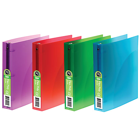 Wilson Jones® Binder, 1" Rings, Assorted Colors