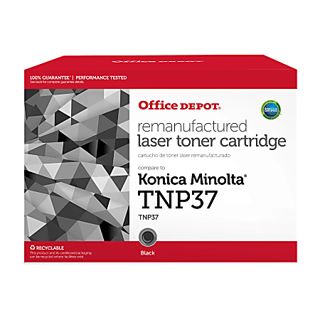Office Depot® Remanufactured Standard Yield Black Toner Cartridge Replacement For Konica Minolta TNP37, ODTNP37