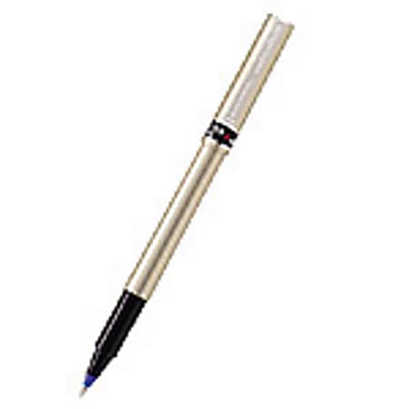 uni-ball® Deluxe Rollerball Pen, Fine Point, 0.7 mm, Graphite Barrel, Blue Ink