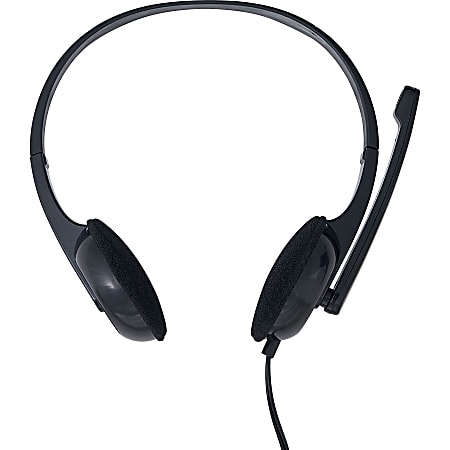 Verbatim Stereo Headset with Microphone - Stereo - Mini-phone (3.5mm) - Wired - 32 Ohm - 20 Hz - 20 kHz - Over-the-head - Binaural - Circumaural - 5.74 ft Cable - Omni-directional Microphone