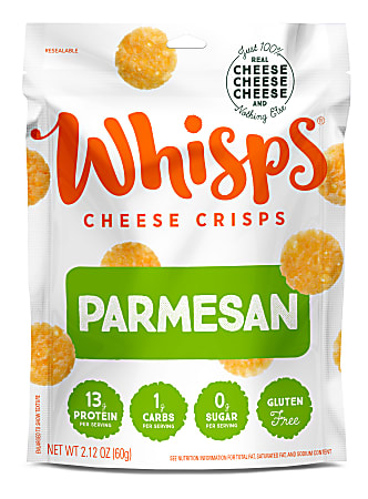 Whisps Cheese Crisps, Parmesan, 2.12 Oz, Pack Of 12 Bags