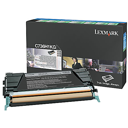 Lexmark™ C736H1KG Black High Yield Return Toner Cartridge