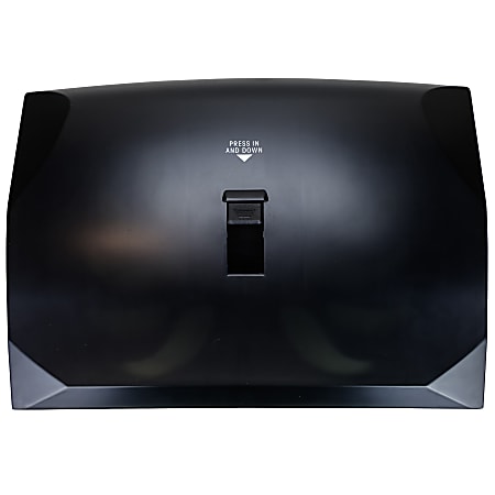 Hospeco Health Gards Lever Activated Toilet Seat Cover Dispensers, 13”H x 18”W x 3-5/8”D, Black, Set Of 6 Dispensers